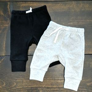 0-3mo Joggers. Set of 2.
